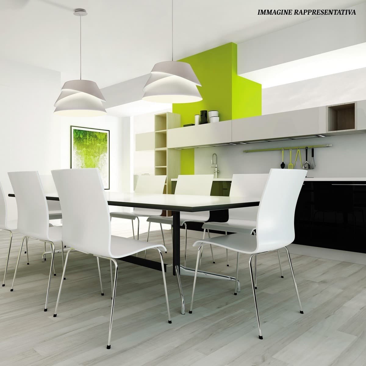 Sospensione moderna Mantra ALBORAN 5861 E27 LED 41CM alluminio calata interno - 5