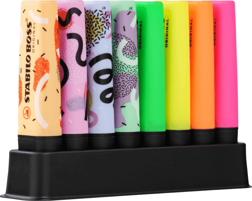 Stabilo - Evidenziatore Boss Original by Ju Schnee Limited Editon desk set 8 colori ( - 2