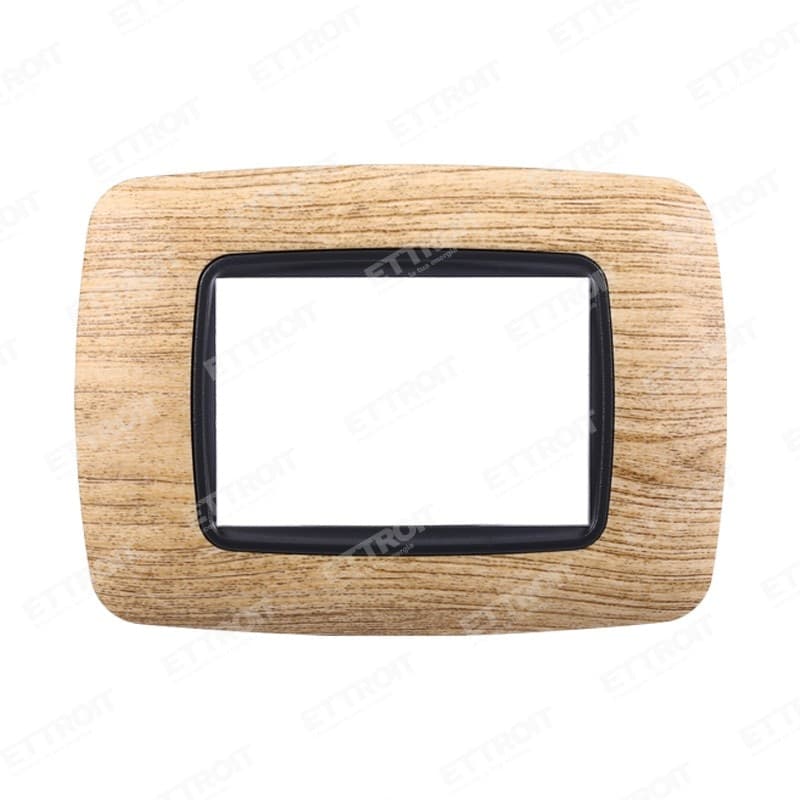 PLACCA PLASTICA3pBOMBATA LEGNO CHIARO