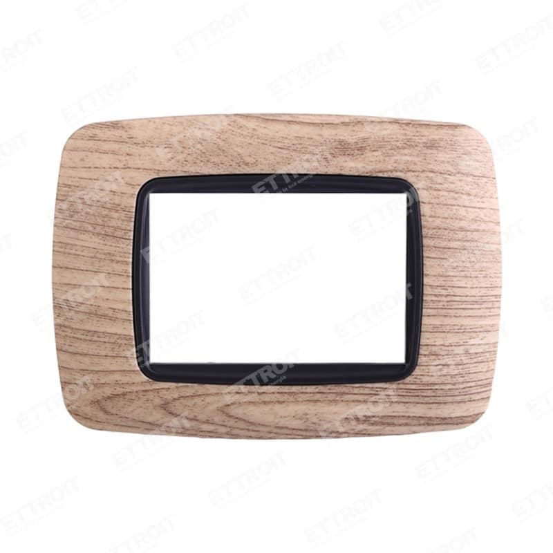 PLACCA PLASTICA3pBOMBATA LEGNO SCURO