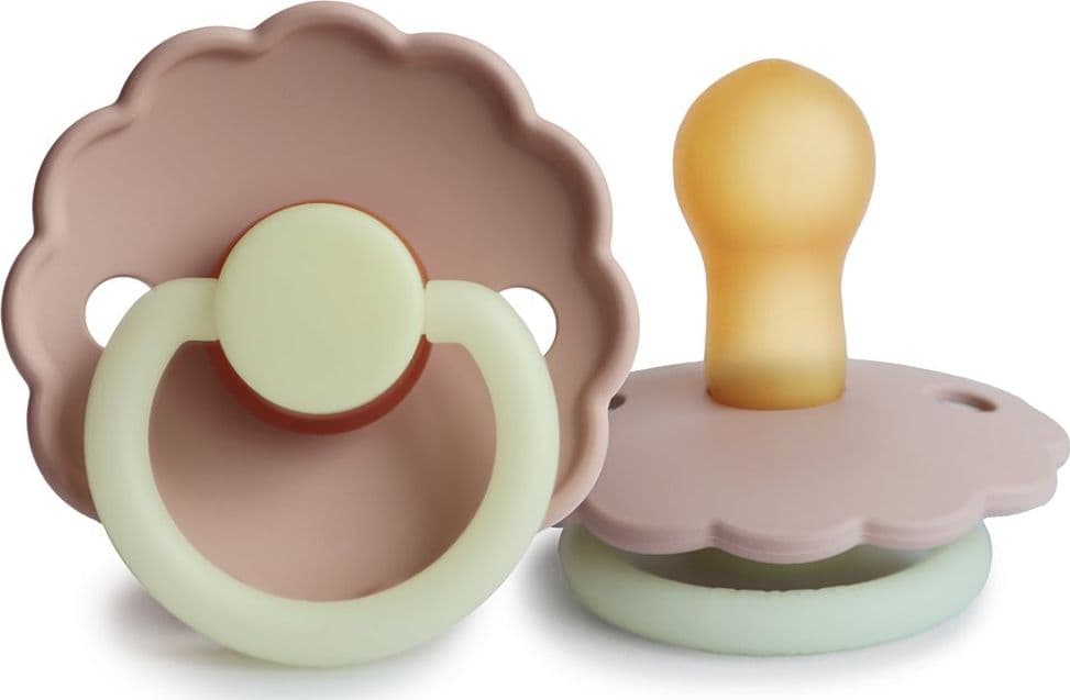 Ciuccio Frigg Daisy Night Latex Blush - Varie Misure – 0 - 6 Mesi