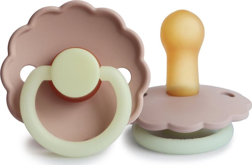 Ciuccio Frigg Daisy Night Latex Blush - Varie Misure – 6 -18-mesi