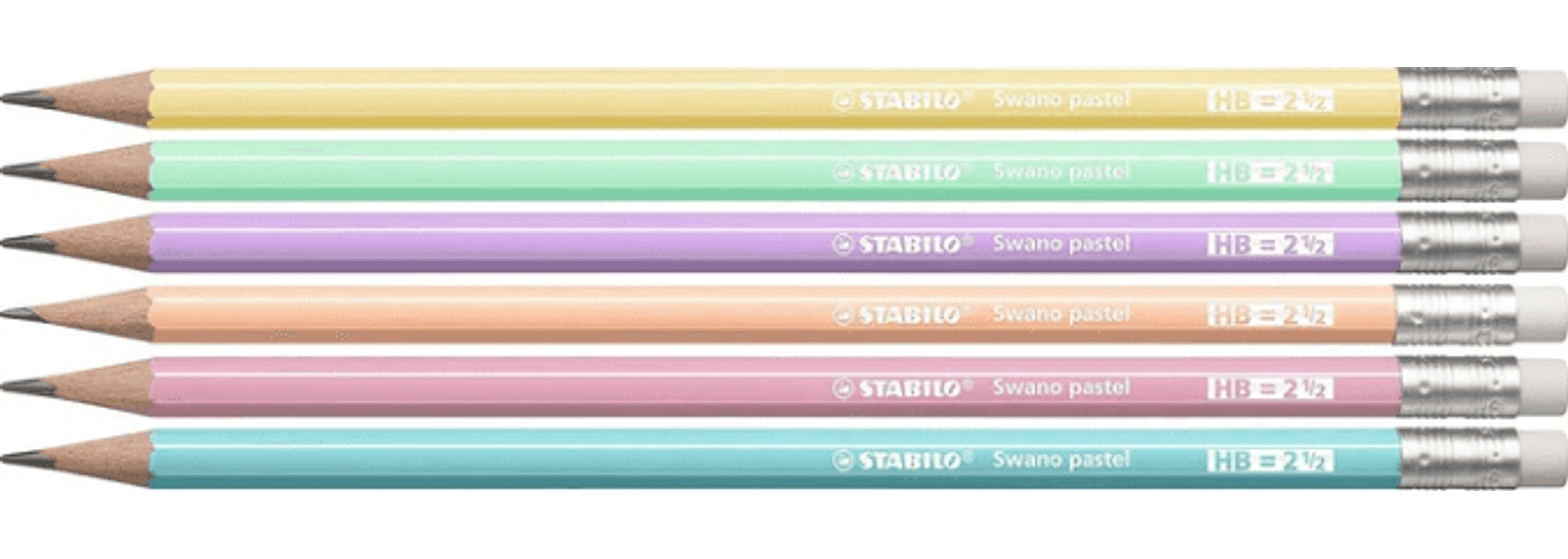 STABILO Swano- Matita in grafite HB, 72 pezzi, colori assortiti - 3