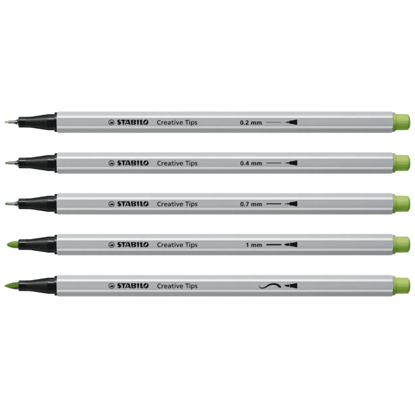 Stabilo - Set Creative Tips Scatola in metallo Arty da 30 prodotti (89/30-6-1-20) - 3