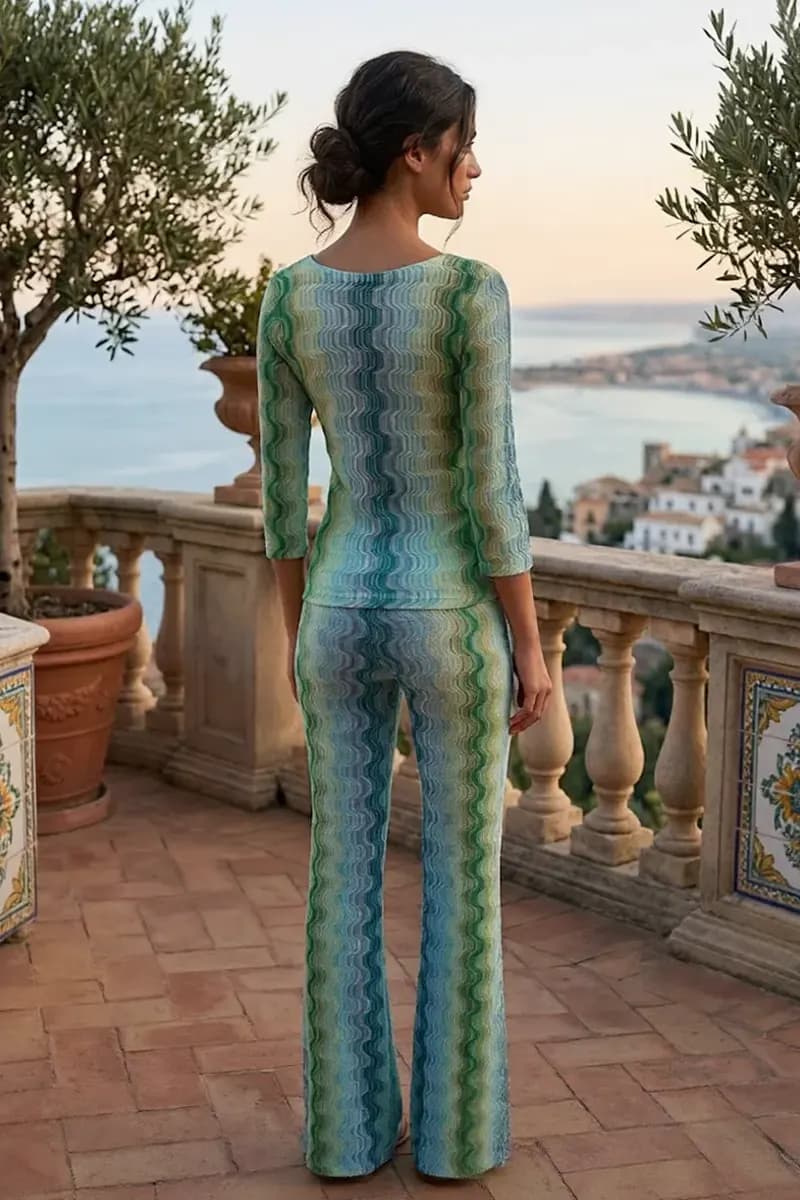 Maglia manica 3/4 Rachel fantasia lurex | PHO Firenze - 4