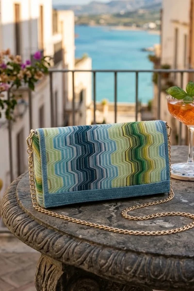 Pochette elegante fantasia con patta e tracolla | PHO Firenze - 5