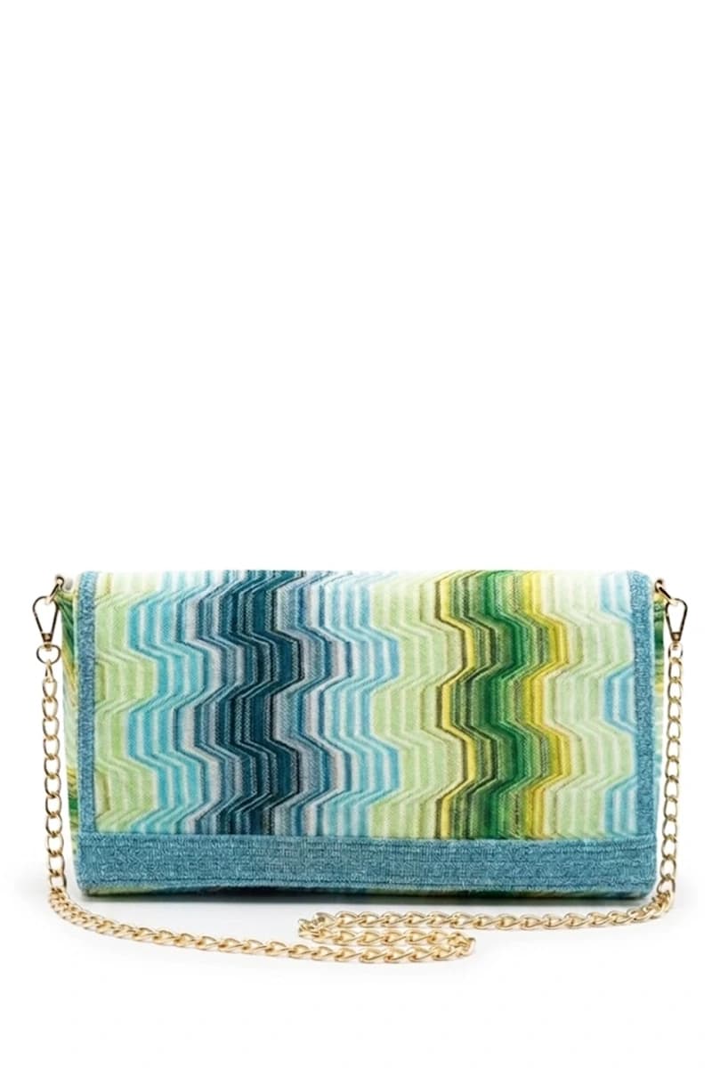 Pochette elegante fantasia con patta e tracolla | PHO Firenze - 2