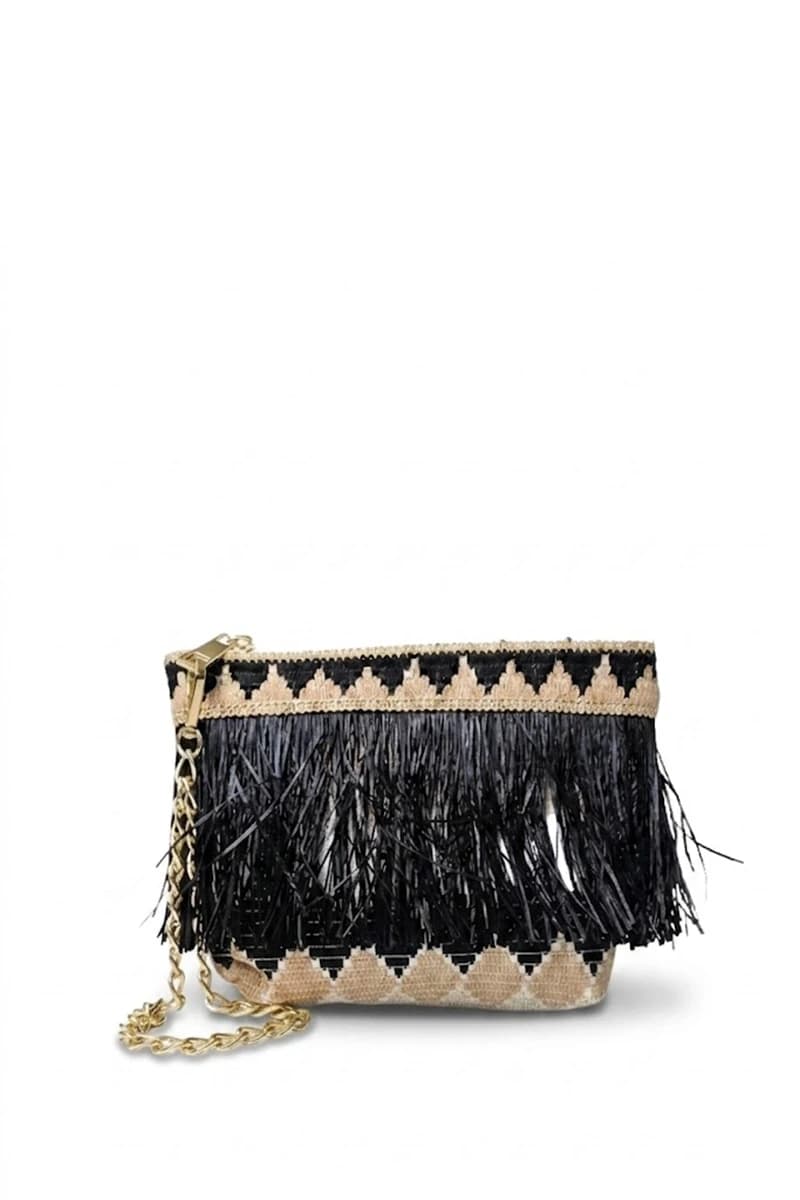 Pochette fantasia con frange e catenina da polso | PHO Firenze - 2