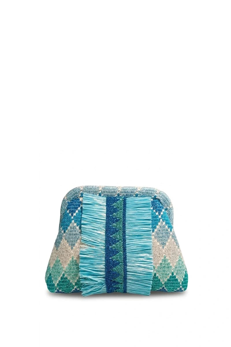 Pochette fantasia con frange e chiusura a scatto | PHO Firenze - 2