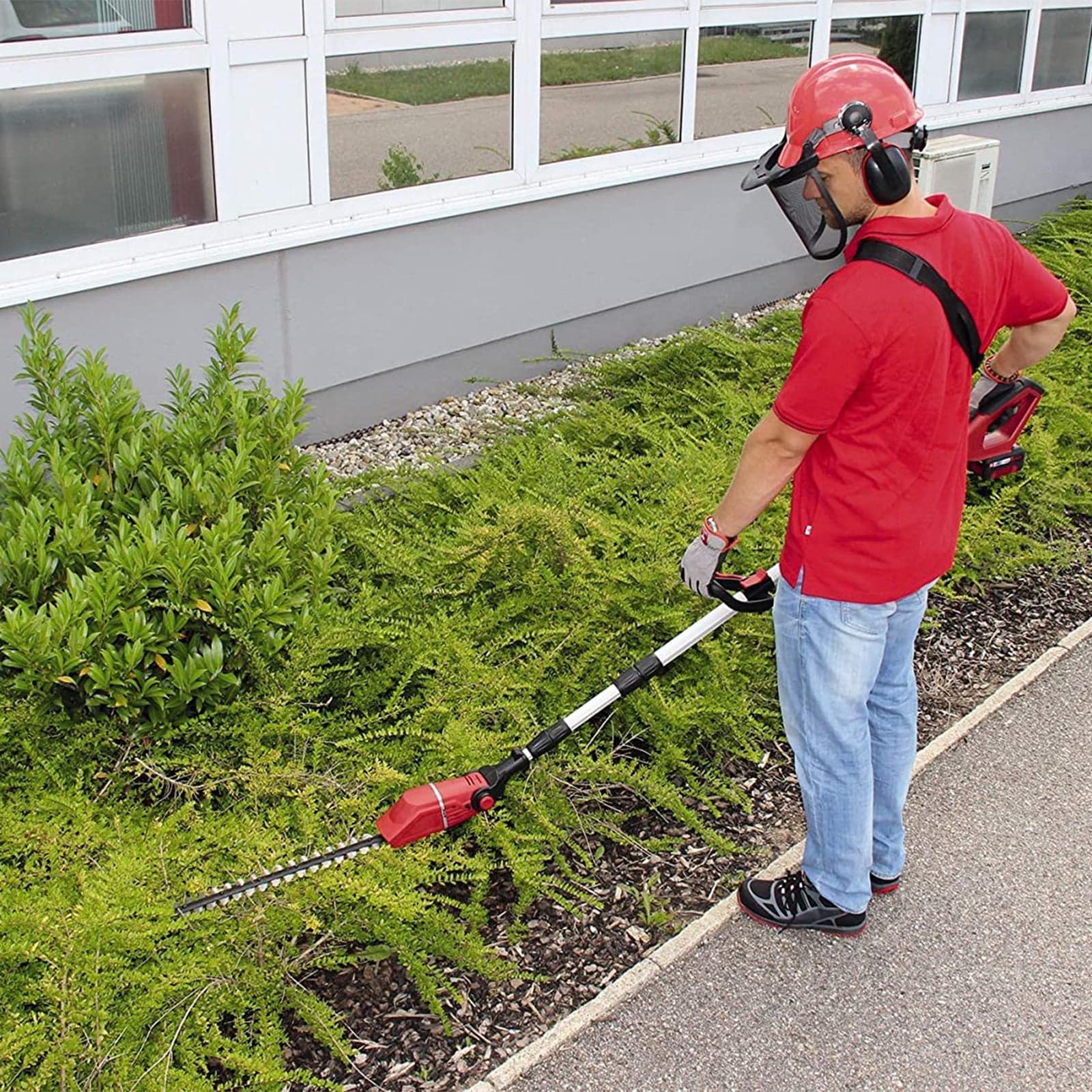 Utensile svettatoio multifunzione a batteria tagliasiepi sega a catena per giardino - 14