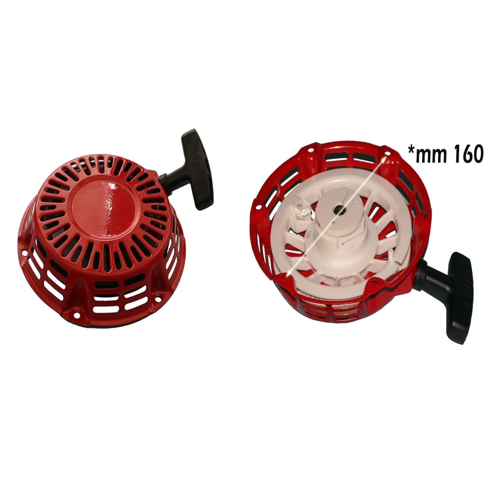 Avviatore a strappo metallico auto avvolgente universale compatibile con motori Honda - 2
