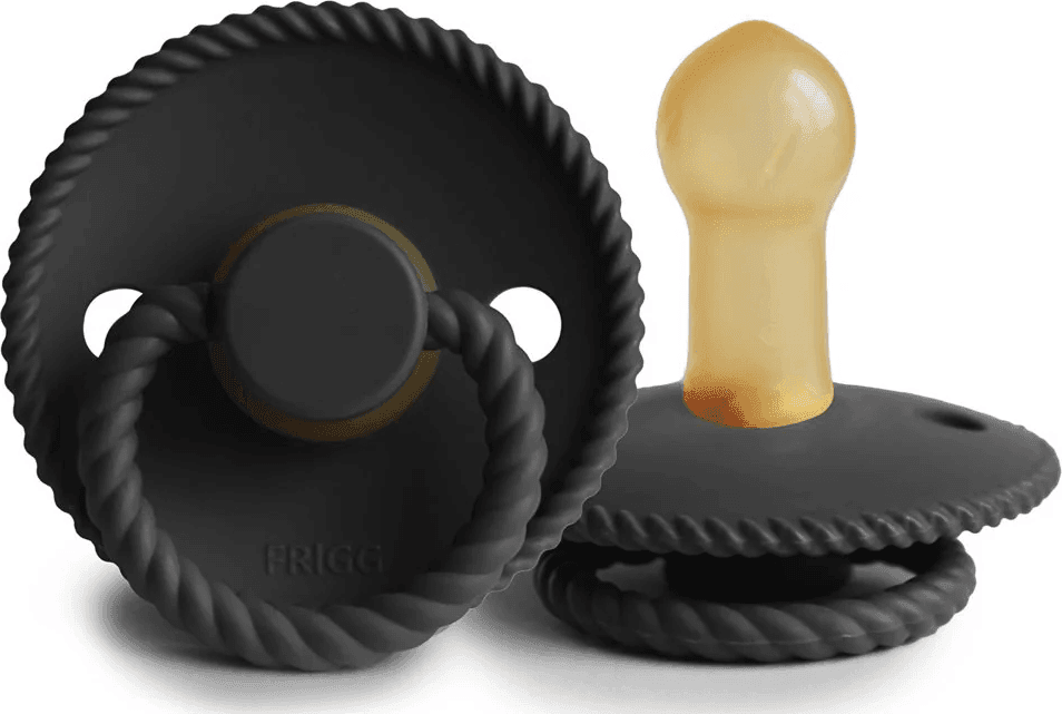 Ciuccio FRIGG Rope Jet Black – 0 - 6 Mesi