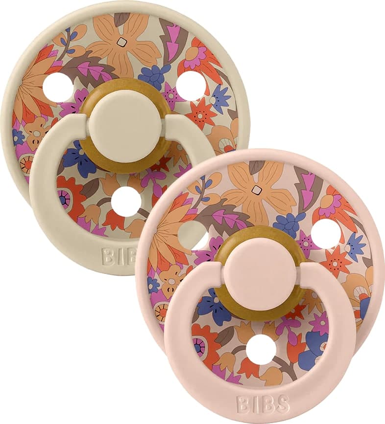 Ciuccio in lattice Bibs x Liberty Colour June Blossom 2 pz Taglia 2 – Blush Mix