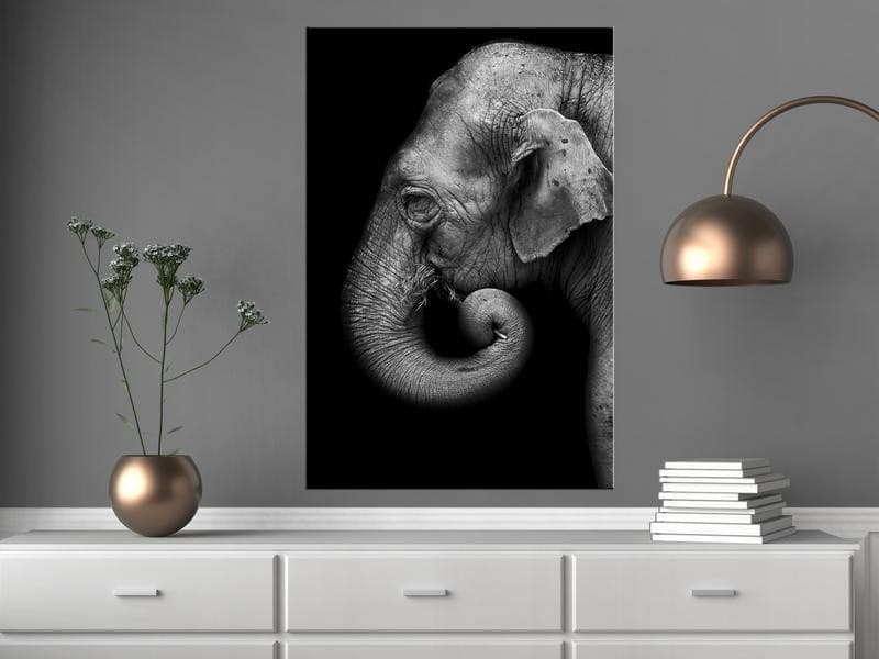 Quadro Portrait of Elephant (1 Part) Vertical - 2