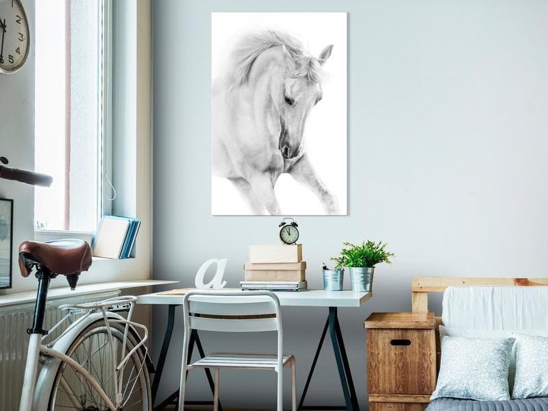 Quadro White Horse (1 Part) Vertical - 2