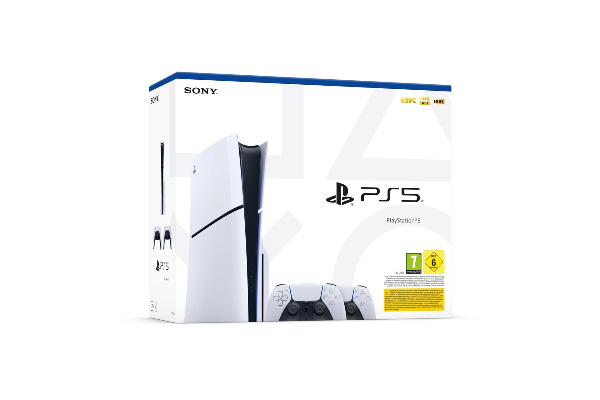 Ps5 Console 1tb Disco Standard Slim White + 2 Dualsense Ita - 2