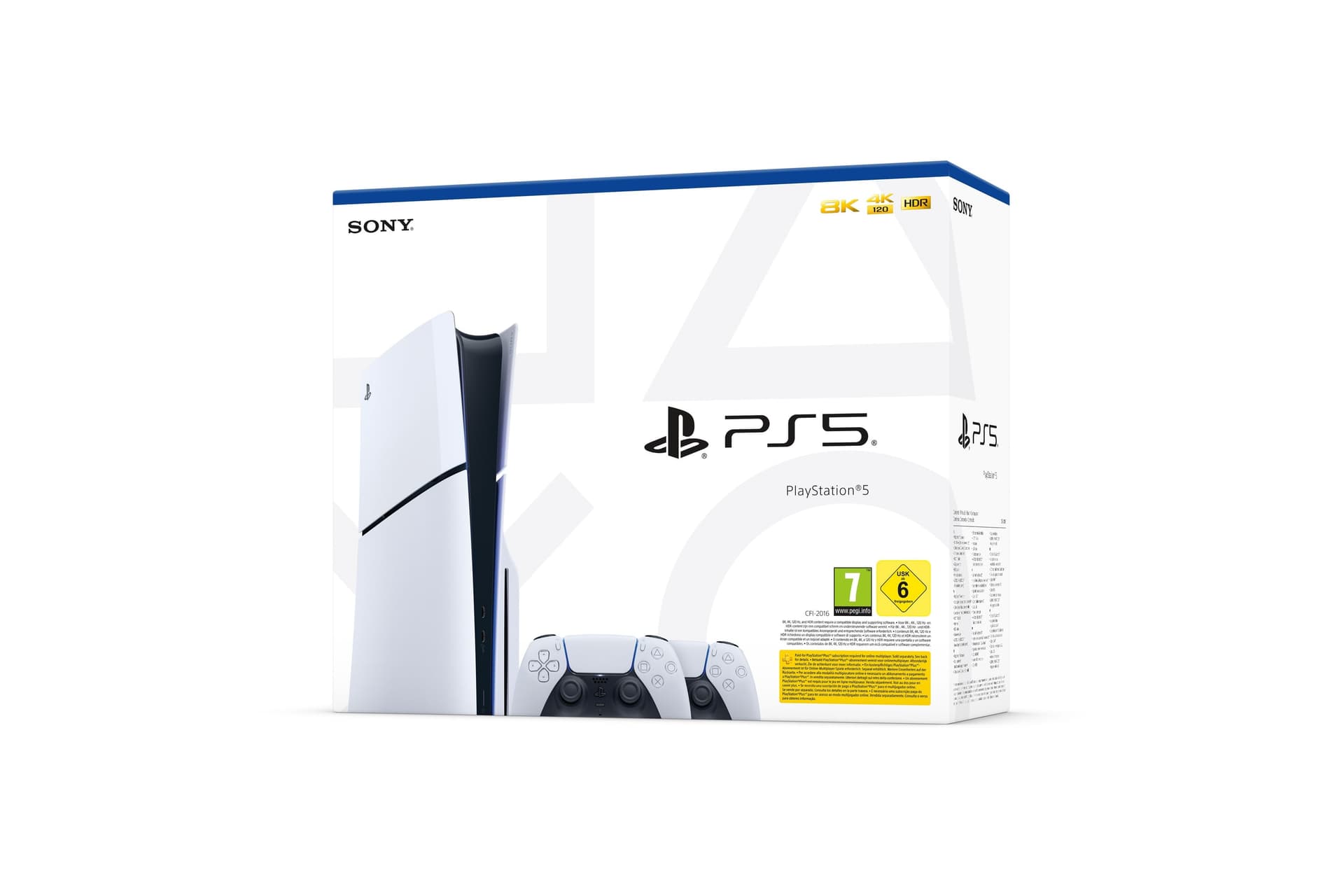 Ps5 Console 1tb Disco Standard Slim White + 2 Dualsense Ita - 3