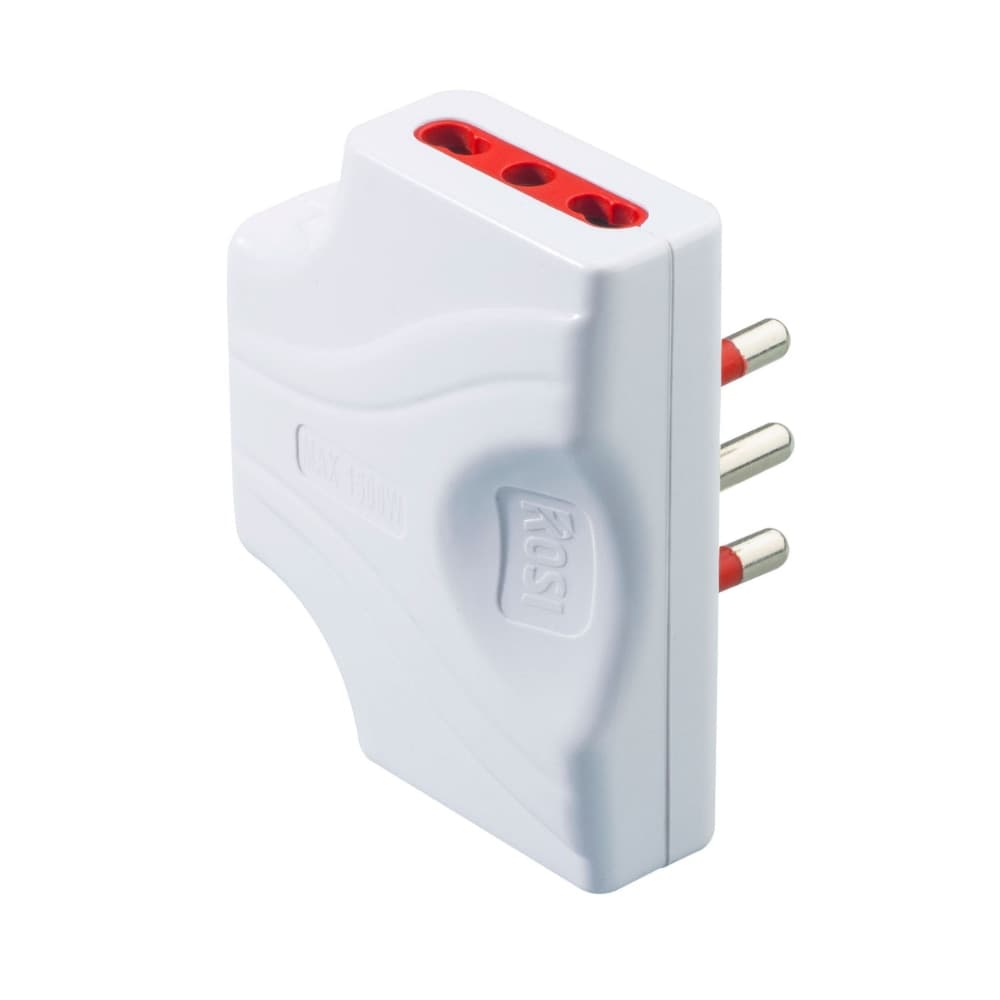 Adattatore triplo extrapiatto 16A con spessore ridotto