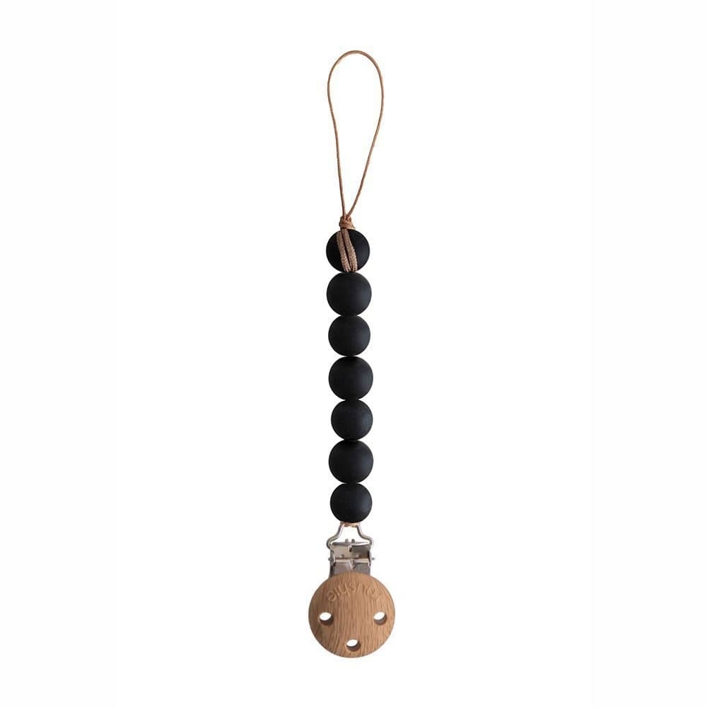 Clip Portaciuccio Mushie Halo - Vari Colori – Nero