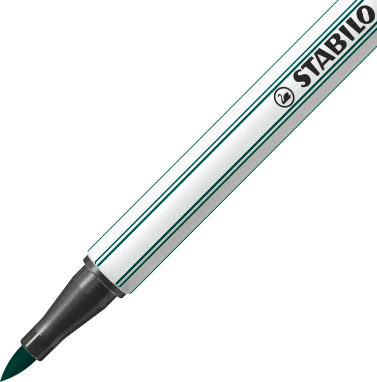 Stabilo - Pennarello singolo con punta morbida a pennello Pen 68 brush  - verde turchese (568/53) - 2