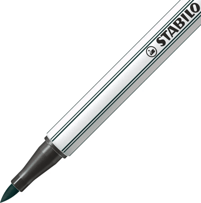 Stabilo - Pennarello singolo con punta morbida a pennello Pen 68 brush  - verde terra (568/63) - 2