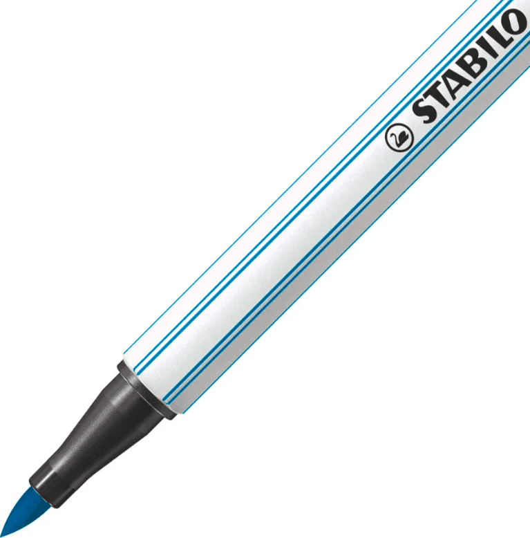 Stabilo - Pennarello singolo con punta morbida a pennello Pen 68 brush - blu chiaro (568/31) - 2