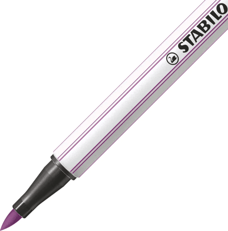 Stabilo - Pennarello singolo con punta morbida a pennello Pen 68 brush -  prugna (568/60) - 2