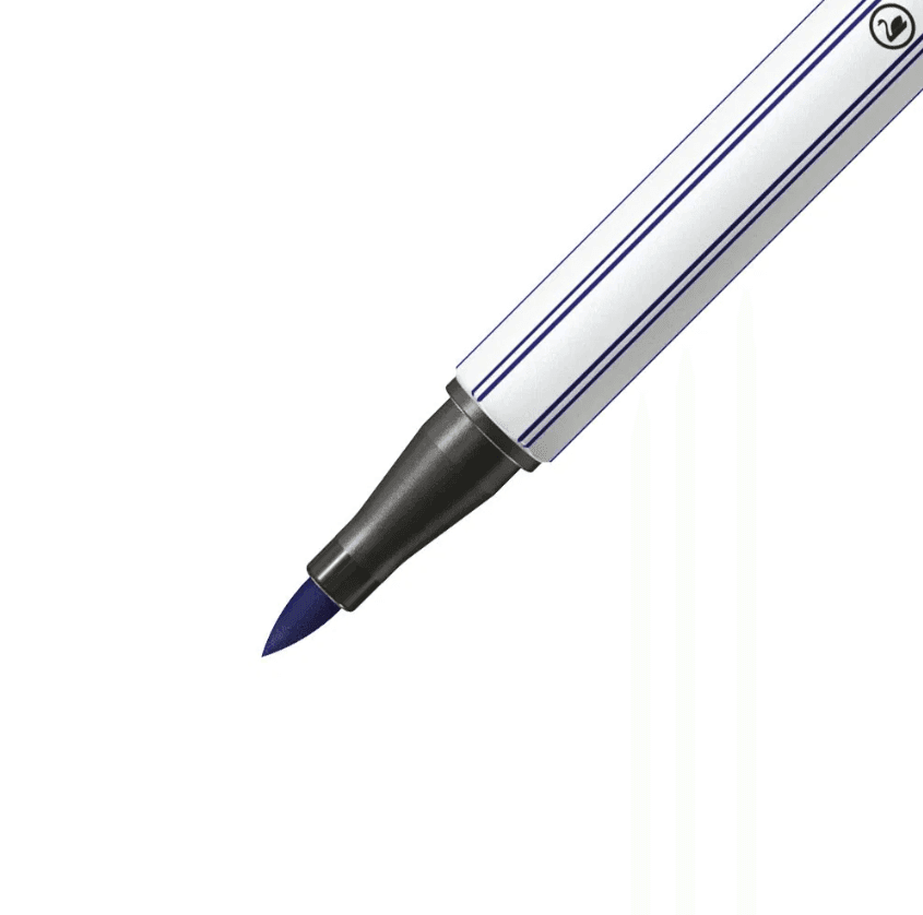 Stabilo - Pennarello singolo con punta morbida a pennello Pen 68 brush -  blu di Prussia (568/22) - 2