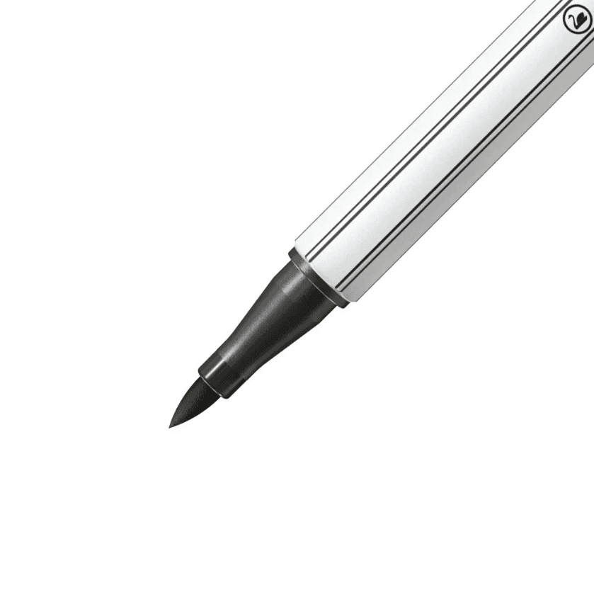 Stabilo - Pennarello singolo con punta morbida a pennello Pen 68 brush -  nero (568/46) - 2