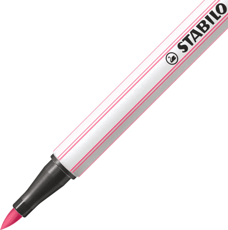 Stabilo - Pennarello singolo con punta morbida a pennello Pen 68 brush - rosa chiaro (568/29) - 2