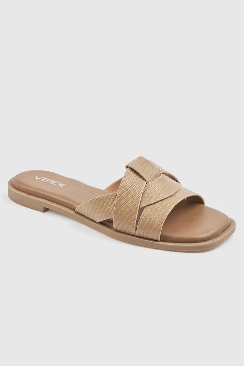 Ciabatte donna in ecopelle intrecciate | VERDE FASHION - 5
