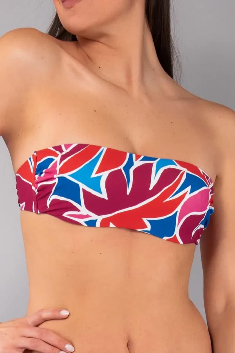 Fascia con ferretto coppa C Tropical Leaves | VERDISSIMA Mare - 2