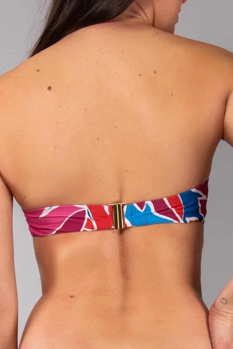 Fascia con ferretto coppa C Tropical Leaves | VERDISSIMA Mare - 3