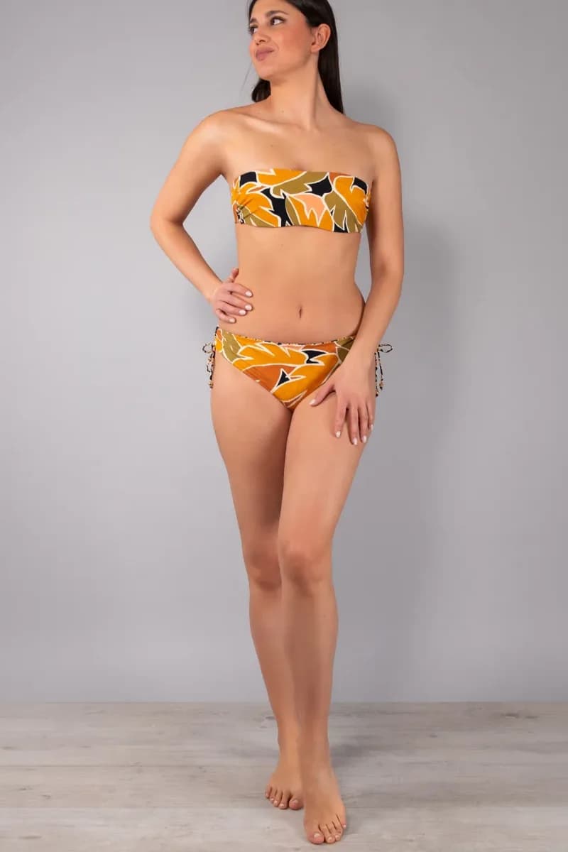 Fascia con ferretto coppa C Tropical Leaves | VERDISSIMA Mare - 6
