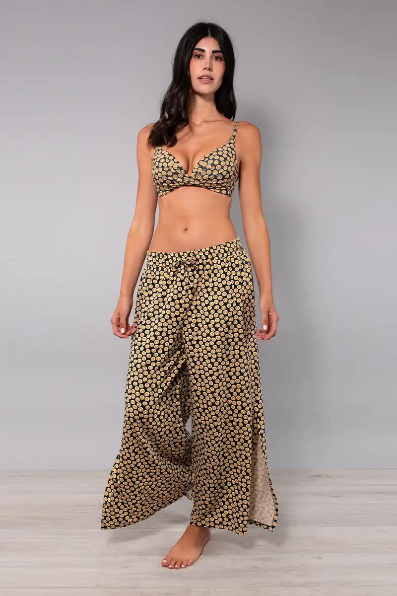 Pantalone fantasia Tropical Dots | VERDISSIMA Mare - 1