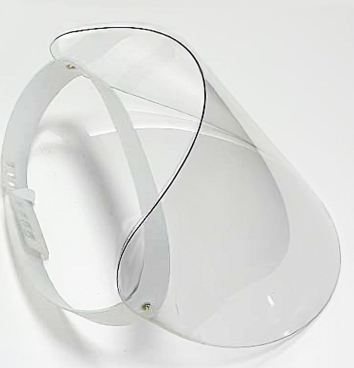 Visiera di protezione plexiglass Emporium polipropilene regolabile ecologico paraschizzi - 2