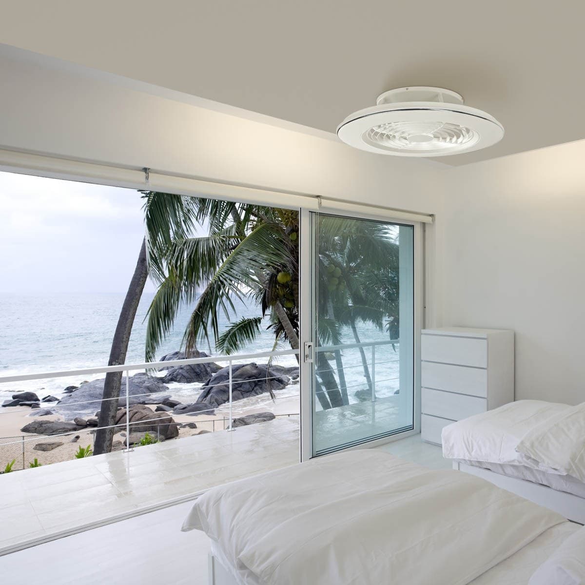 Ventilatore moderno Mantra ALISIO 70W LED 4200LM led bianco dinamico lampada soffitto interno IP20 - 2