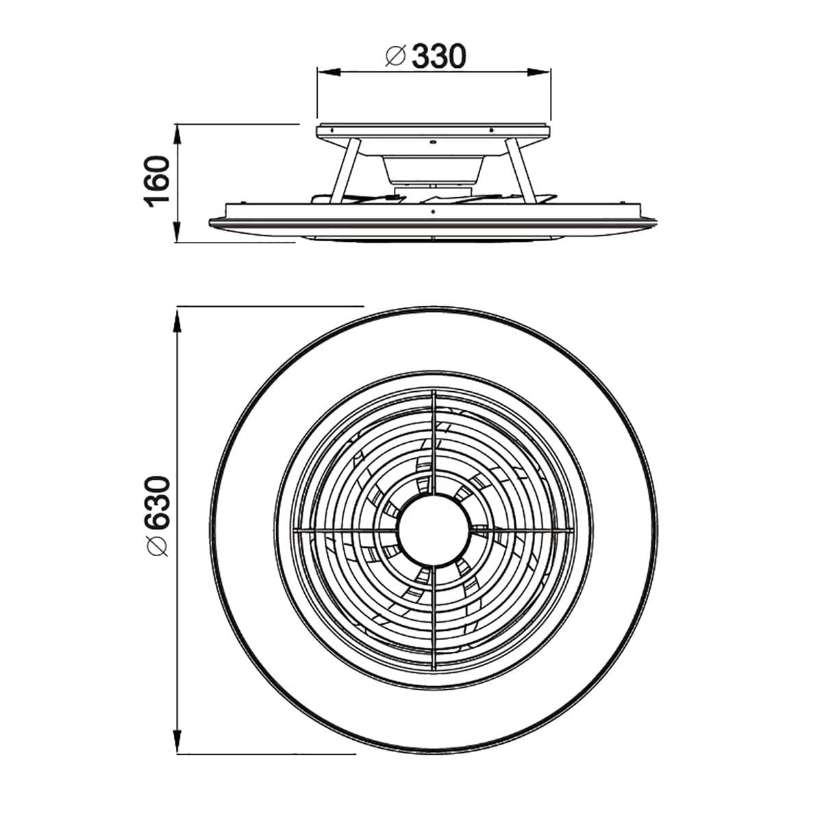 Ventilatore moderno Mantra ALISIO 70W LED 4200LM led bianco dinamico lampada soffitto interno IP20 - 14