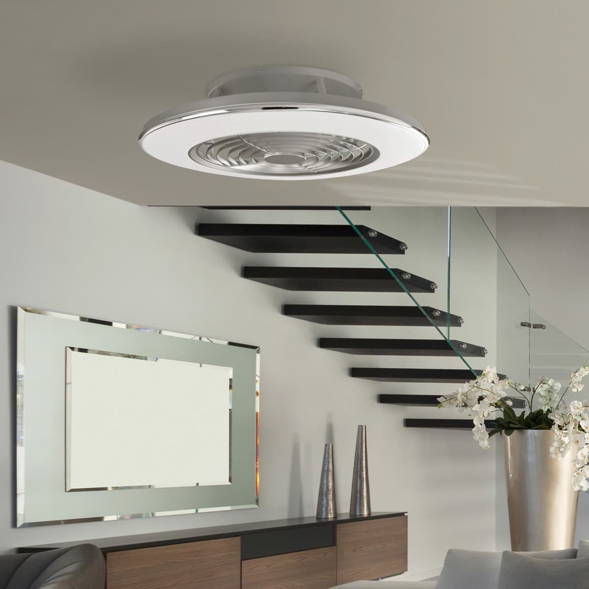 Ventilatore moderno Mantra ALISIO 70W LED 4200LM led bianco dinamico lampada soffitto interno IP20 - 10