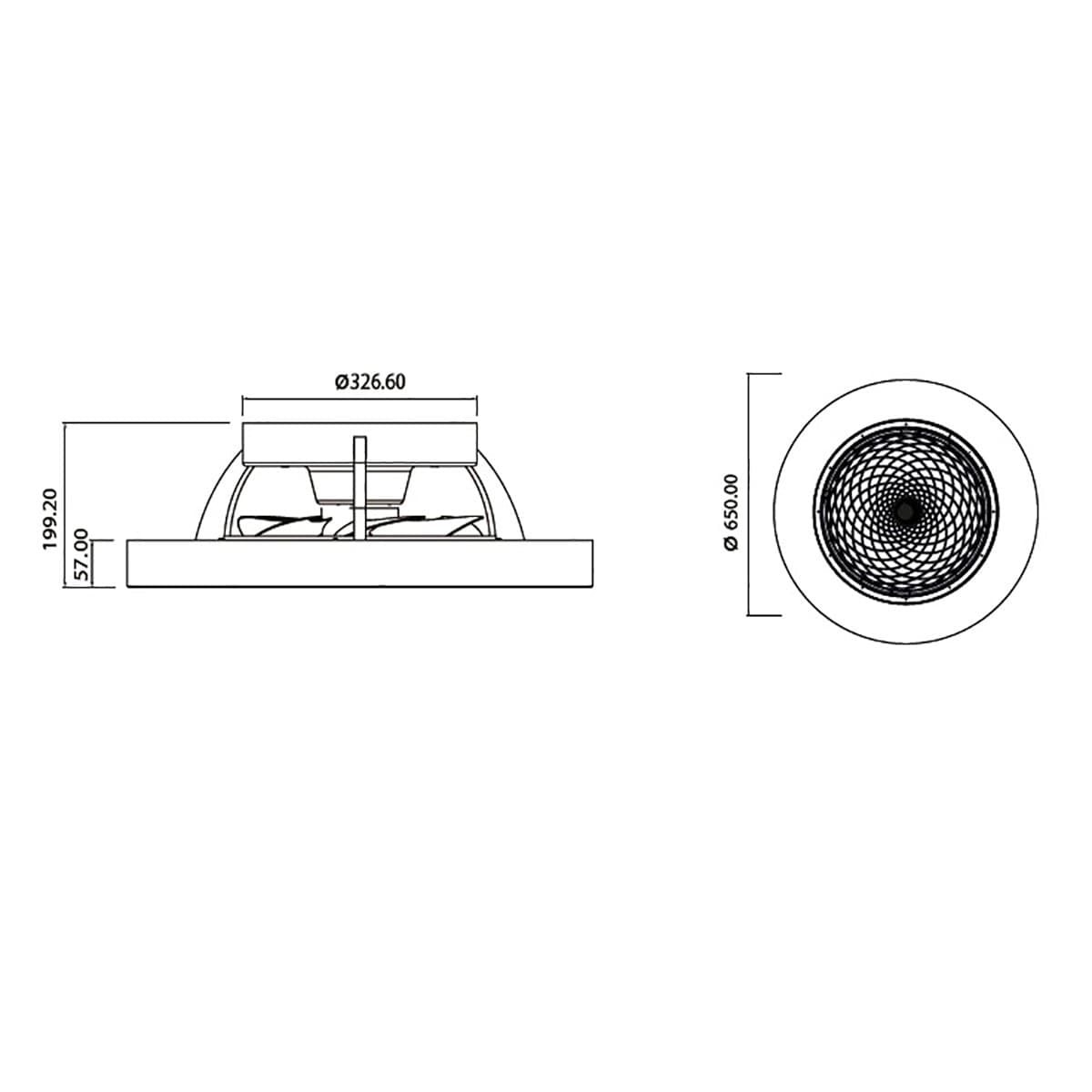 Ventilatore moderno Mantra TIBET 7123 70W LED 3000LM led bianco dinamico lampada soffitto interno IP20 - 4