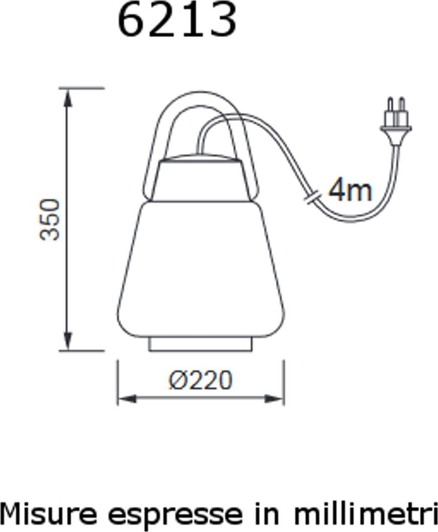 Lampada terra arco Mantra KINKE' E27 LED IP65 alluminio piantana - 5