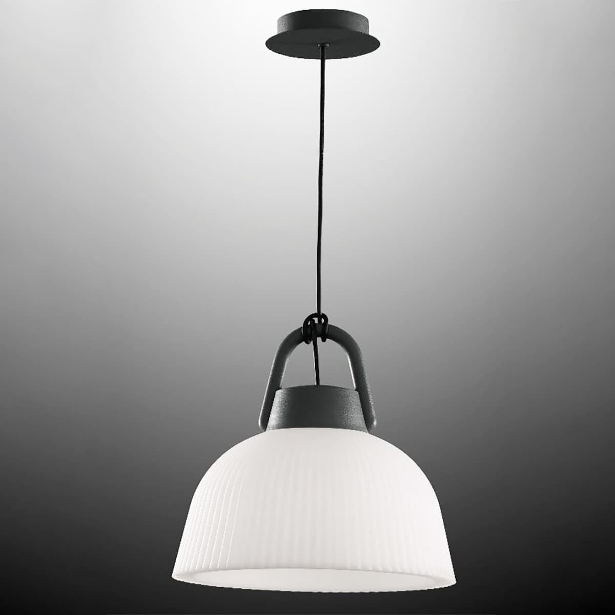 Sospensione esterno Mantra KINKE' 6211 E27 LED IP44 alluminio polietilene lampadario giardino - 2