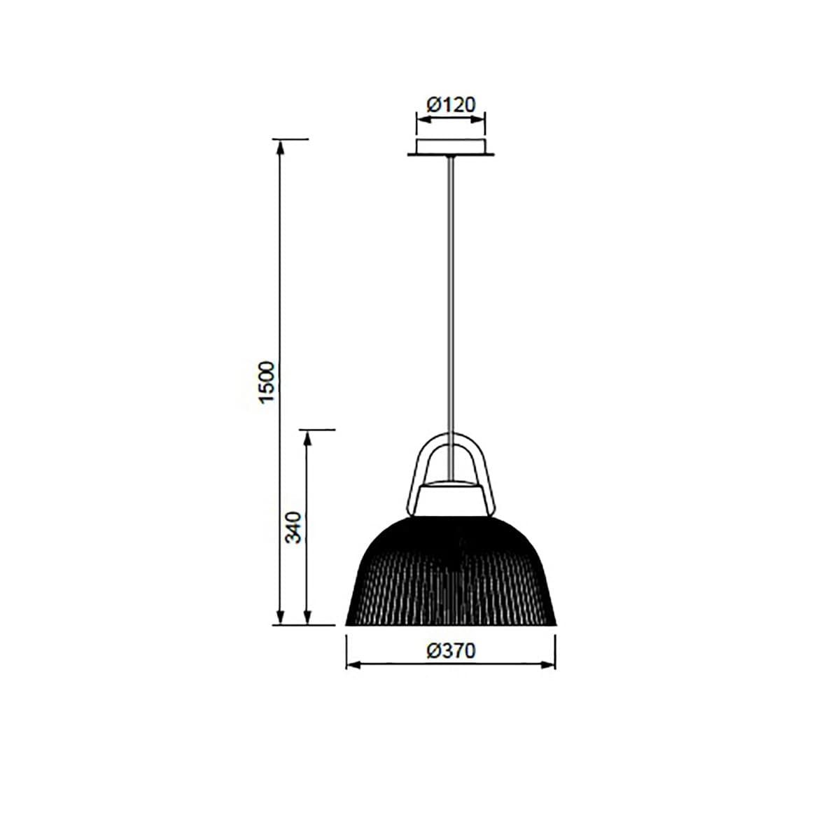 Sospensione esterno Mantra KINKE' 6211 E27 LED IP44 alluminio polietilene lampadario giardino - 3