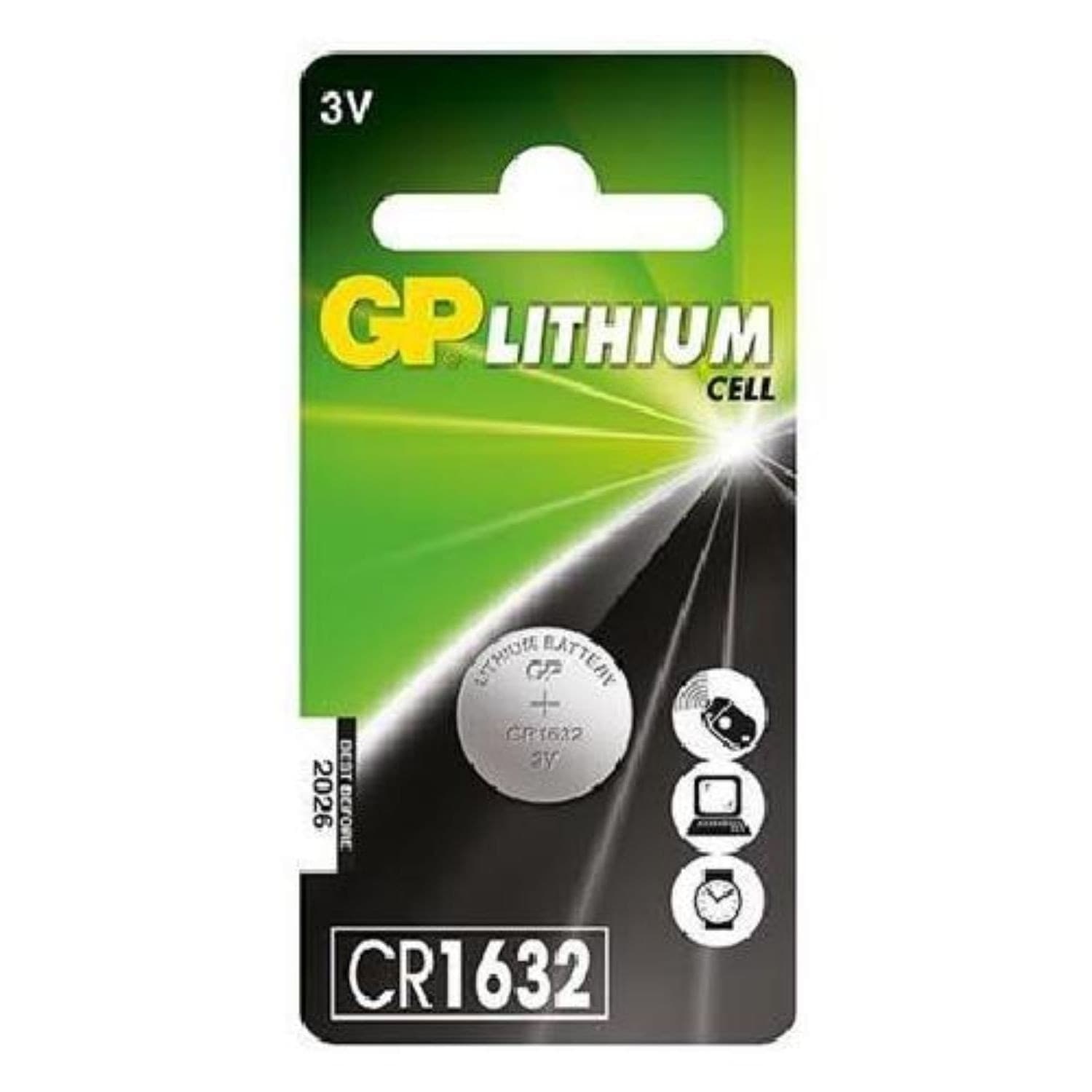 GP (GPBM) LITHIUM BATTERY CR1632 - 3V - 3