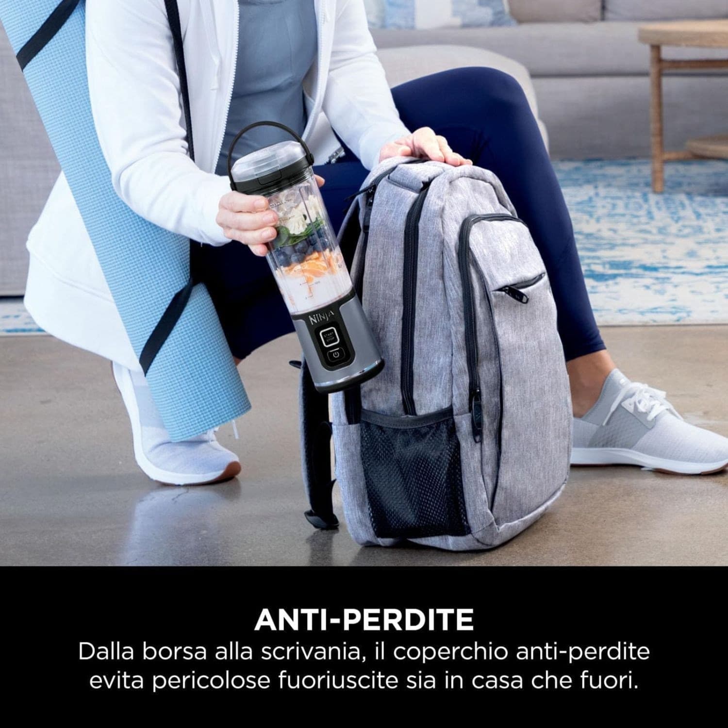 Ninja Frullatore Portatile Blast Ricar. 470ml Black BC151EUBK - 6