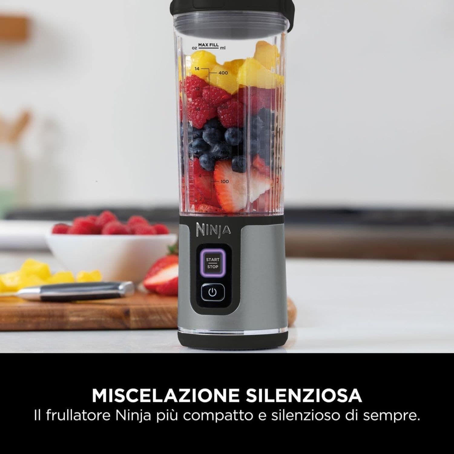 Ninja Frullatore Portatile Blast Ricar. 470ml Black BC151EUBK - 7