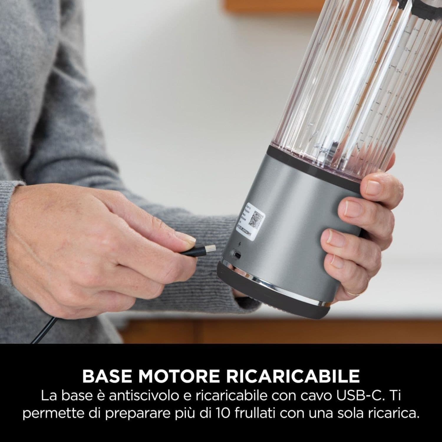 Ninja Frullatore Portatile Blast Ricar. 470ml Black BC151EUBK - 8