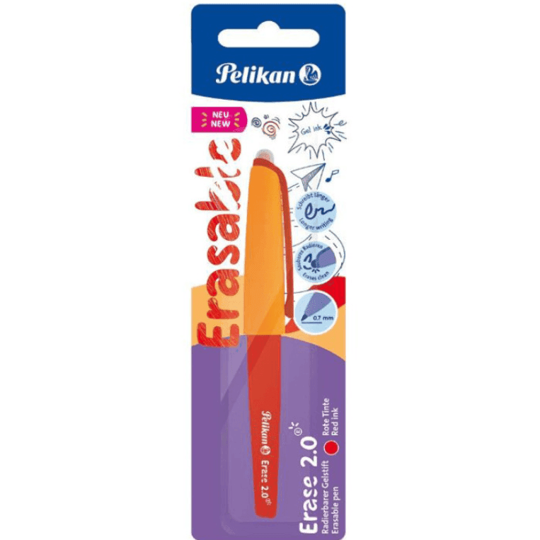 Pelikan - Penna cancellabile Eraser 2.0 Punta media 0,7 mm Rosso - 5