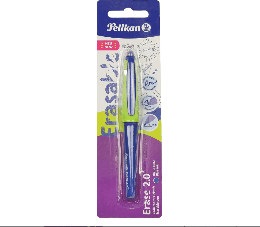 Pelikan - Penna cancellabile Eraser 2.0 Punta media 0,7 mm Blu