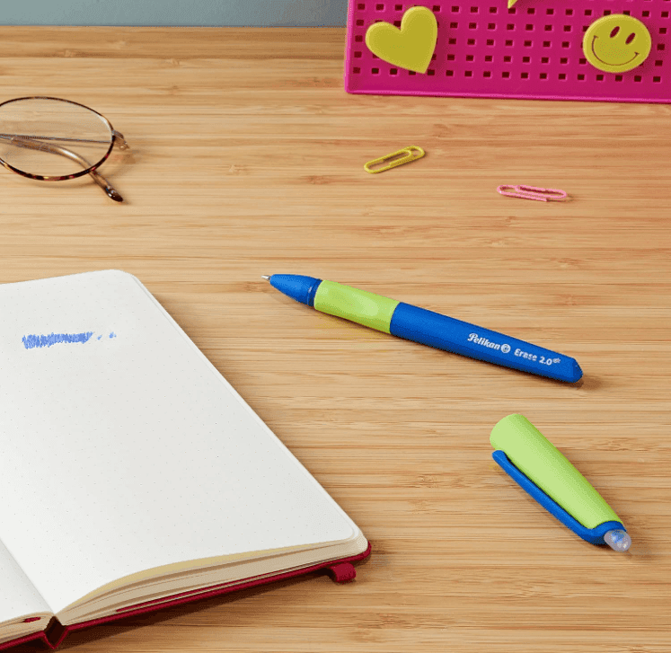 Pelikan - Penna cancellabile Eraser 2.0 Punta media 0,7 mm Blu - 3